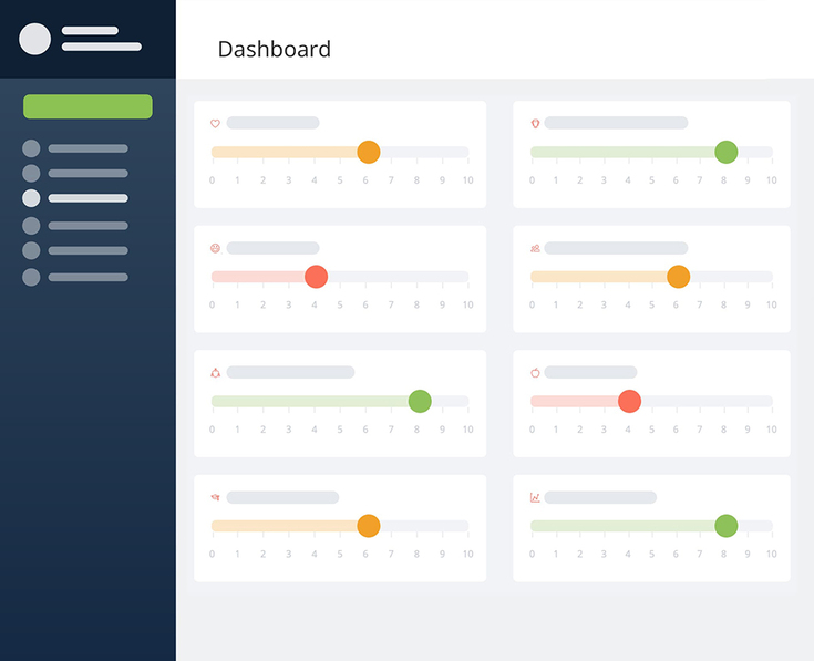 Individual dashboard, part of Satchel Pulse