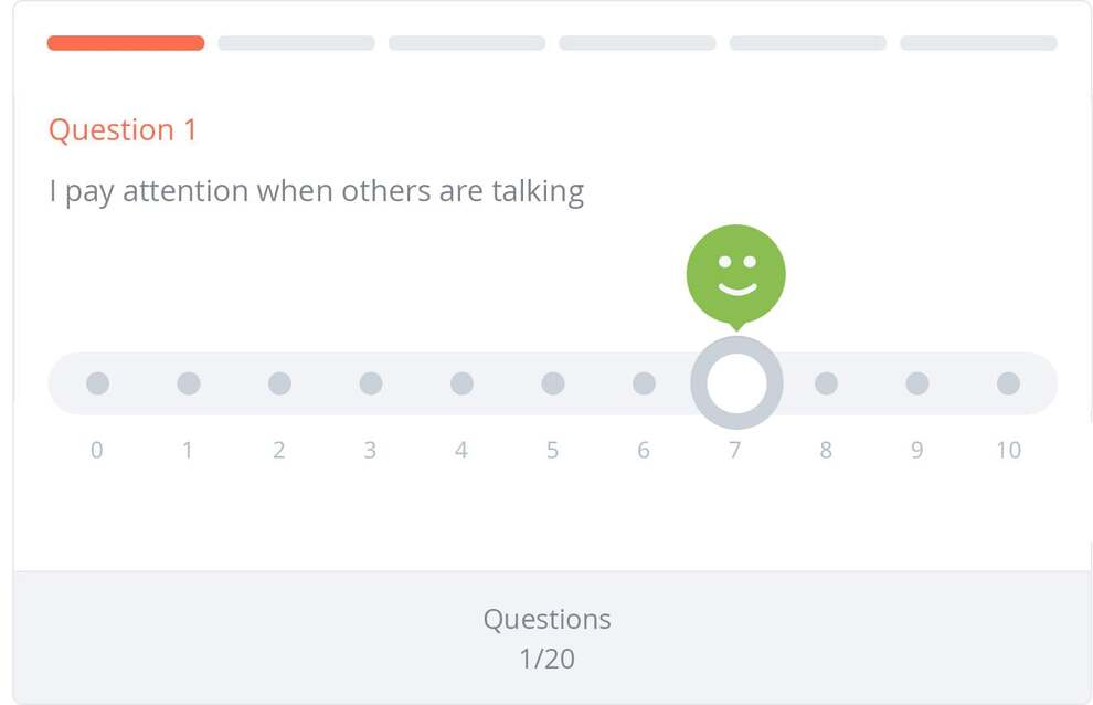 Teacher screening assessment tool: Dashboard showing student skill levels