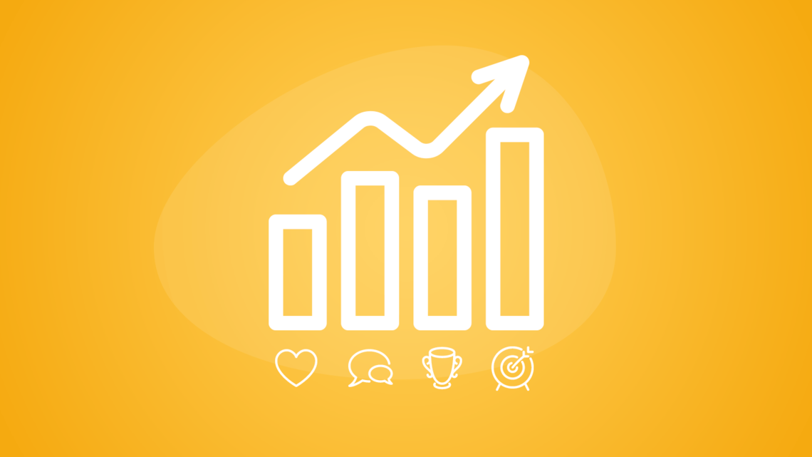 Abstract image with a climbing graph to show the benefits of SEL